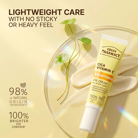 Green Pharmacy Cica + Vitamin C нежен очен крем