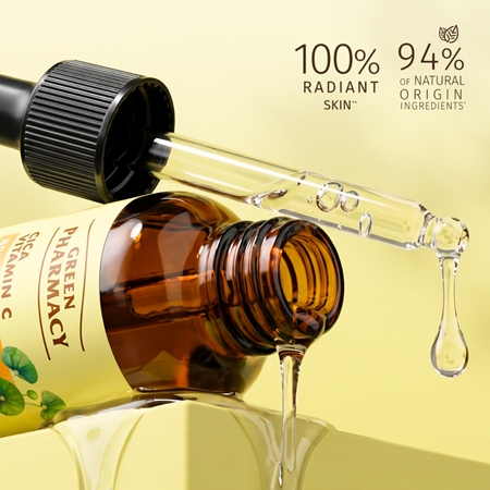 Green Pharmacy Cica + Vitamin C serum rozświetlające z witaminą C