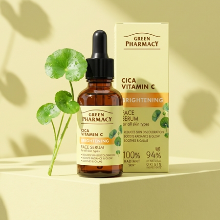Green Pharmacy Cica + Vitamin C serum rozświetlające z witaminą C