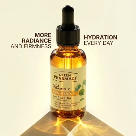 Green Pharmacy Cica + Vitamin C serum rozświetlające z witaminą C