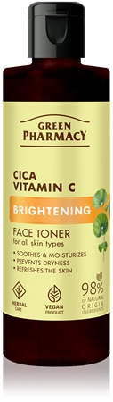 Green Pharmacy Cica + Vitamin C tonik rozjaśniający
