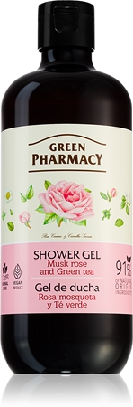 Green Pharmacy Body Care Rose & Green Tea Silkeagtig brusegel