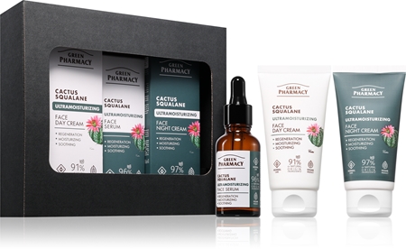 Green Pharmacy Cactus & Squalane Set Gift Set for hydrating and firming skin