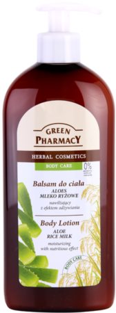 Green Pharmacy Body Care Aloe & Rice Milk hidratantno mlijeko za tijelo  s hranjivim učinkom