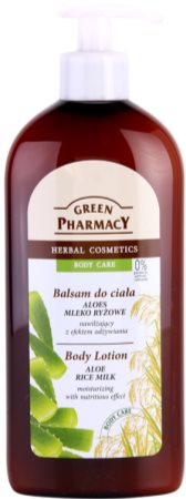 Green Pharmacy Body Care Aloe & Rice Milk lait corporel hydratant effet nourrissant