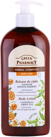 Green Pharmacy Calendula & Green Tea Body Lotion verjüngende Bodymilch mit stärkender Wirkung