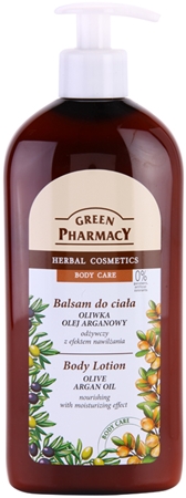 Green Pharmacy Body Care Olive & Argan Oil maitinamasis kūno losjonas drėkinamojo poveikio