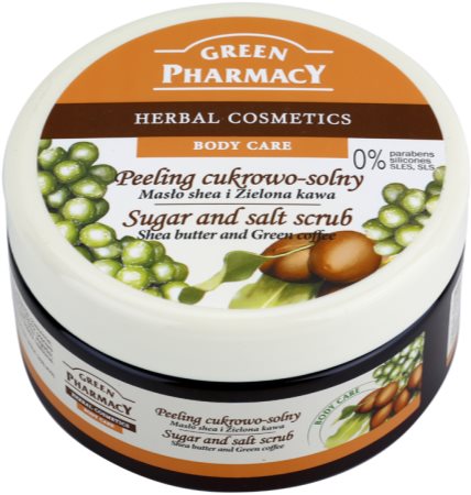 Green Pharmacy Body Care Shea Butter & Green Coffee Zucker-Salz Peeling