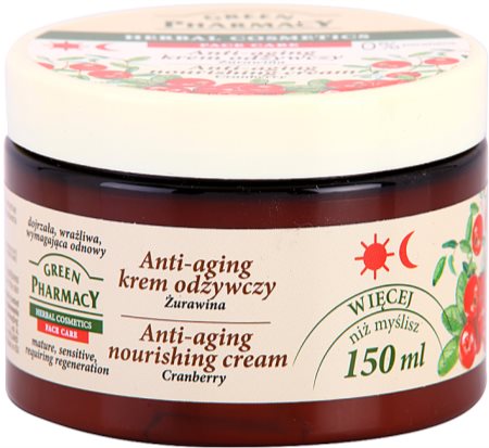 Green Pharmacy Face Care Cranberry creme nutritivo anti-idade de pele