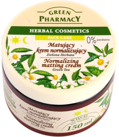 Green Pharmacy Face Care Green Tea crème matifiante pour peaux grasses et mixtes