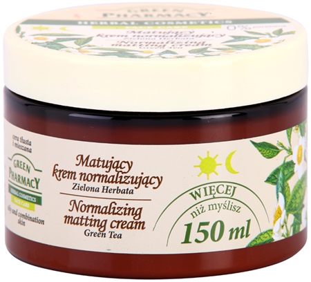 Green Pharmacy Green Tea Face Cream crème matifiante pour peaux grasses et mixtes