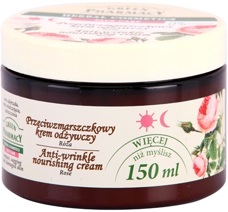 Green Pharmacy Rose Face Cream výživný protivráskový krém