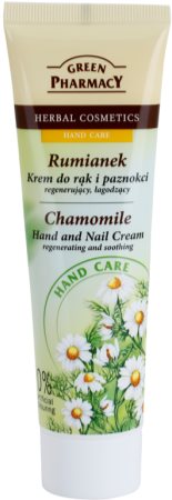 Green Pharmacy Hand Care Chamomile regenerierende und beruhigende Creme für Hände und Fingernägel
