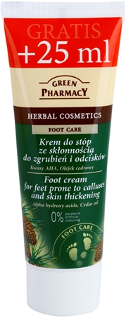 Green Pharmacy Cedar oil Foot Cream crème pour les pieds sujets aux callosités et peau rugueuse