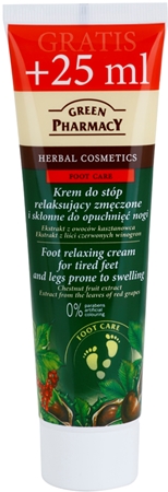 Green Pharmacy Foot Care релаксиращ крем за уморени ходила и крака, страдащи от отоци