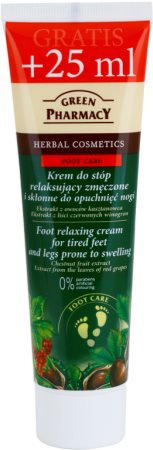 Green Pharmacy Foot Care crème relaxante pour pieds fatigués et jambes sujettes au gonflement