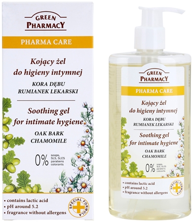 Green Pharmacy Oak Gel for Intimate Hygiene gel lenitivo per l'igiene intima