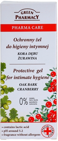 Green Pharmacy Oak Bark Cranberry Gel for Intimate Hygiene Protective Gel for intimate hygiene