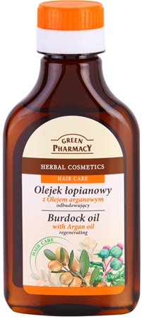 Green Pharmacy Hair Care Argan Oil Ulei de par in brusture ulei pentru par cu brusture efect regenerator