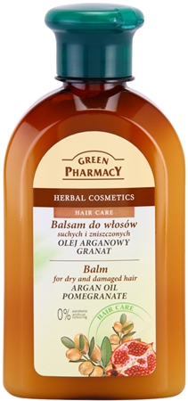 Green Pharmacy Hair Care Argan Oil & Pomegranate bálsamo para cabelo seco a danificado