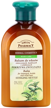 Green Pharmacy Hair Care Stinging Nettle bálsamo para cabello dañado, quebradizo y debilitado