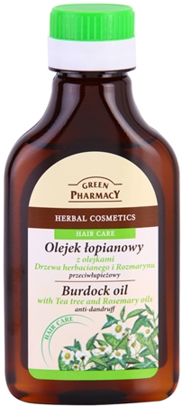 Green Pharmacy Hair Care Tea Tree & Rosemary aceite de bardana anticaspa
