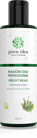 Green Idea Masážní olej hřejivý relax masážní olej
