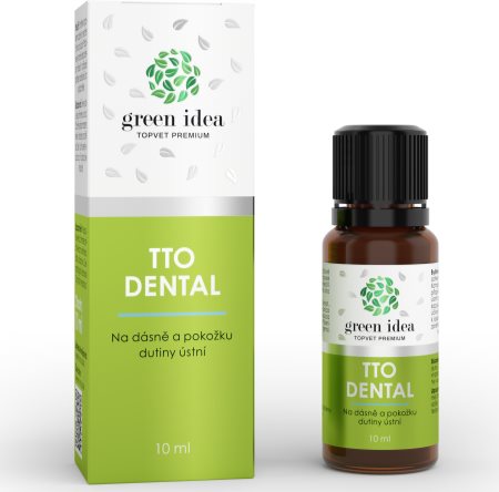 Green Idea  Topvet Premium TTO DENTAL bylinný přípravek na dásně a pokožku dutiny ústní