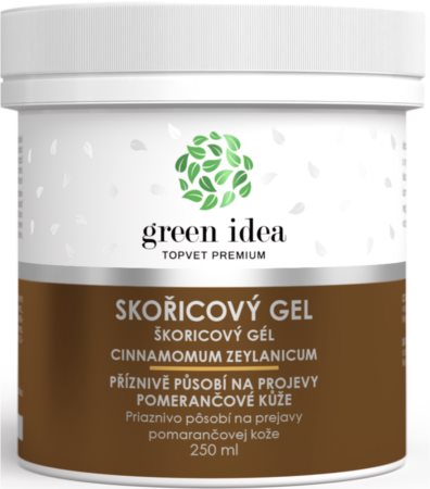 Green Idea  Topvet Premium Skořicový gel masážní gel