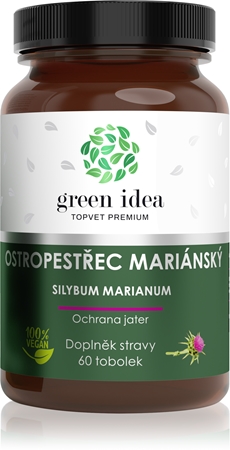 Green Idea Ostropestřec mariánský tobolky pro podporu zdraví jater