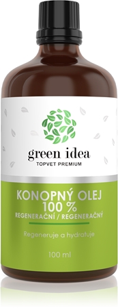 Green Idea  Hemp Seed Oil ulei de cannabis pentru piele cu tendință la eczeme