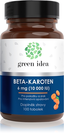Green Idea Beta-karoten 6 mg kapsle pro zdraví zraku a pokožky