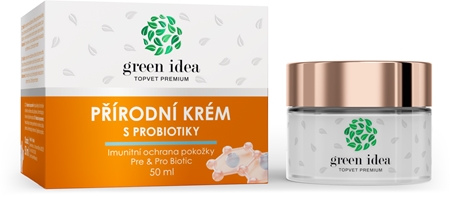 Green Idea Natural cream with probiotics kremas jautriai ir sudirgusiai odai