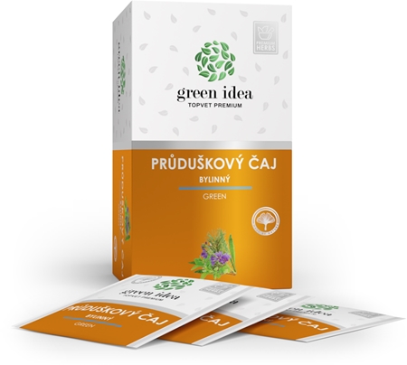 Green Idea Průduškový čaj bylinný čaj pro podporu zdraví dýchacích cest