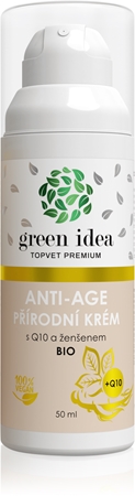 Green Idea Antiage natural cream with Q10 and ginseng creme para pele madura