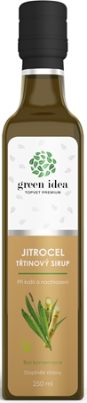 Green Idea Trstinový sirup - Skorocel bylinný sirup na podporu zdravia dýchacích ciest