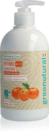 Greenatural Intimate Wash Gel Sensitive pH 5,5 BIO gel de toilette intime avec effets apaisants