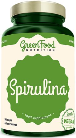 GreenFood Nutrition Spirulina kapsuly na podporu detoxikácie organizmu