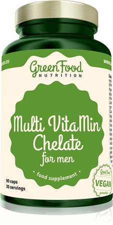 GreenFood Nutrition Multi VitaMin Chelate for Men kapsuly s multivitamínovým komplexom