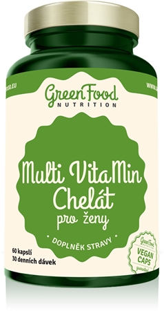 GreenFood Nutrition Multi VitaMin Chelát pro ženy kapsle s multivitamínovým komplexem