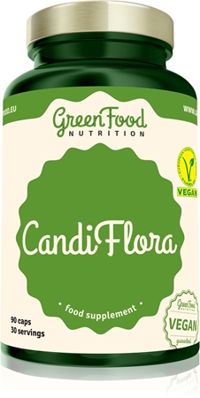 GreenFood Nutrition CandiFlora kapsuly pri kvasinkovej infekcii a zápale