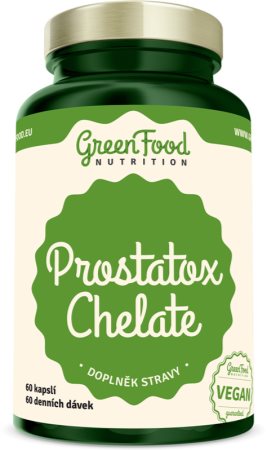 GreenFood Nutrition Prostatox Chelát kapsle pro zdravou prostatu a podporu potence