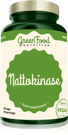 GreenFood Nutrition Nattokinase kapsle pro podporu krevního oběhu a kognitivních funkcí