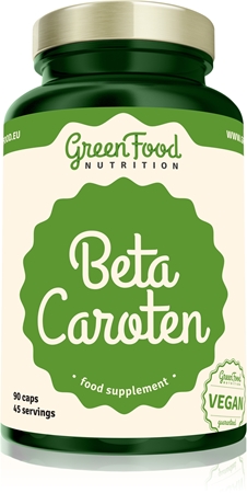 GreenFood Nutrition Beta Caroten kapsle pro krásné opálení a zdravou pokožku