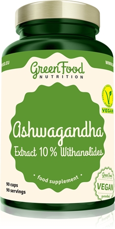 GreenFood Nutrition Ashwagandha Extract 10 % Withanolides ondersteuning mentaal welzijn