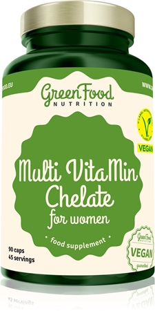 GreenFood Nutrition Multi VitaMin Chelate for Women komplexní multivitamín s minerály pro ženy