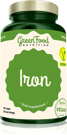 GreenFood Nutrition Železo kapsle pro podporu krvetvorby