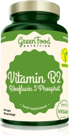 GreenFood Nutrition Vitamin B2 Riboflavin 5'Phosphat kapsle pro zdraví zraku a pokožky