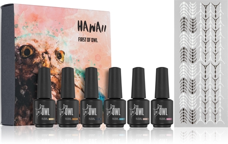 Grey Owl GO Hawaii Set nail polish set using a UV/LED lamp