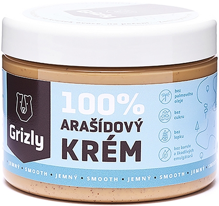 Grizly Arašídový krém jemný ořechová pomazánka
